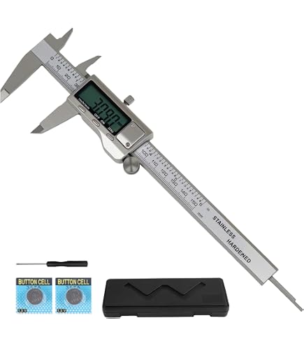 Amazon.co.jp: 19977 シンワ デジタルノギス 大文字 300mmホールド機能